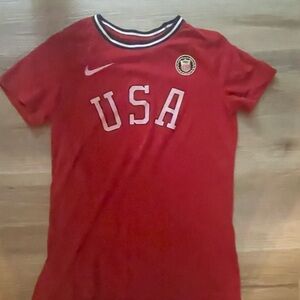 Nike Red USA Short Sleeve Tee
